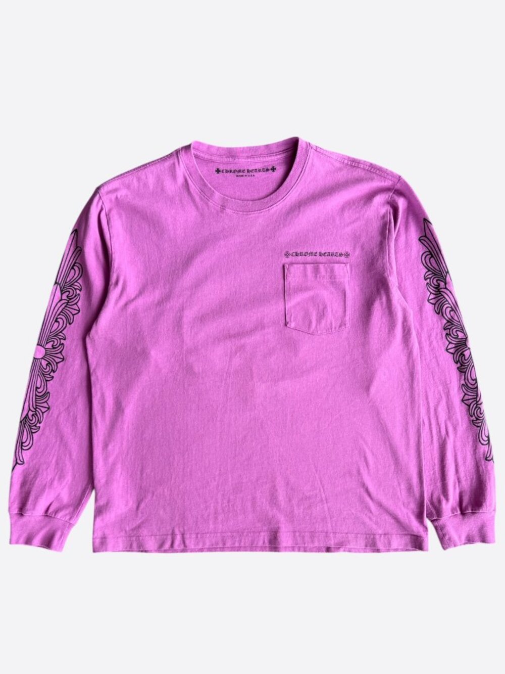 Chrome Hearts Matty Boy Purple Spider Web Longsleeve T-Shirt
